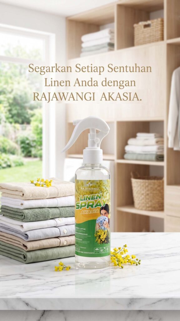 Parfum Laundry Linen Spray Varian Akasia - Pengharum Baju, Sprei & Kain Wangi Tahan Lama