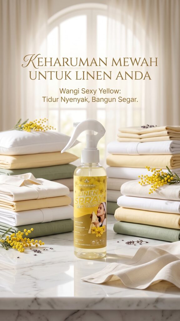 Parfum Linen Spray Sexy Yellow - Pengharum Sprei & Baju Aroma Mewah