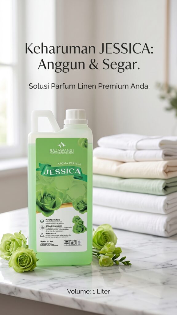 Parfum Laundry Varian Jessica – Pewangi Pakaian, Sprei & Handuk Aroma Eksklusif