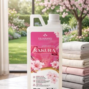 Parfum Laundry Linen Sakura – Pewangi Baju & Sprei Anti Apek, Bikin Tidur Nyenyak