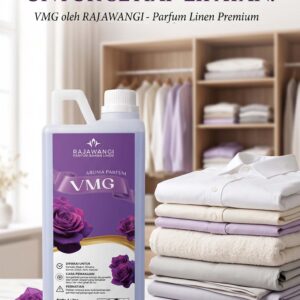 Parfum Linen VMG isi Ulang– Parfum Baju, Sprei & Handuk Anti Apek
